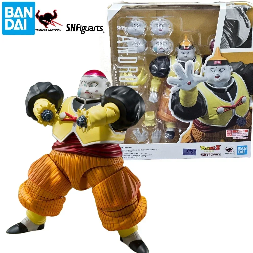 

In Stock Bandai Dragon Ball S.H.Figuarts SHF Android 19 Red Ribbon Army Action Figure Collectible Toys Gifts