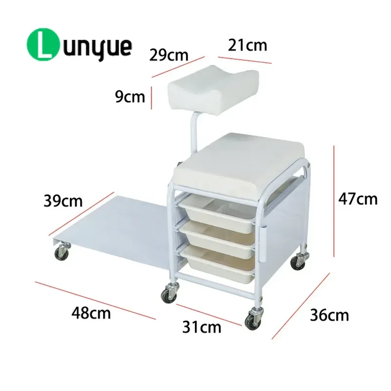 Multifunctional Beauty Trolley Hairdressing Tool Cabinet Perm Dyeing Rack Storage Cart for Haircut Supplies Wholesale