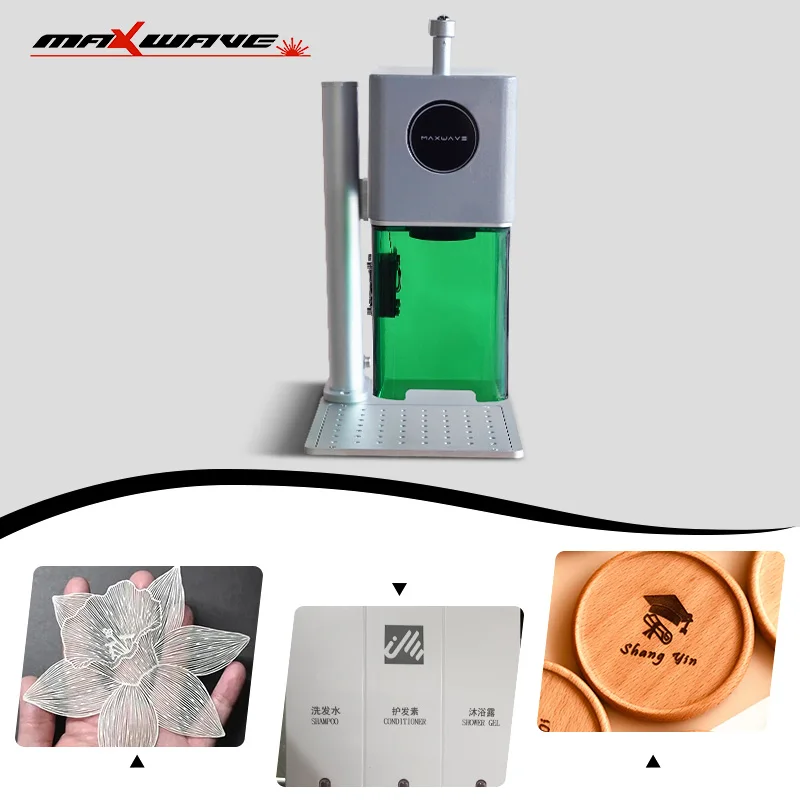 Incisore laser doppio tutto in uno per gli appassionati di fai da te: Segna anelli per gioielli Metallo Legno Bambù Compatto portatile e uso desktop