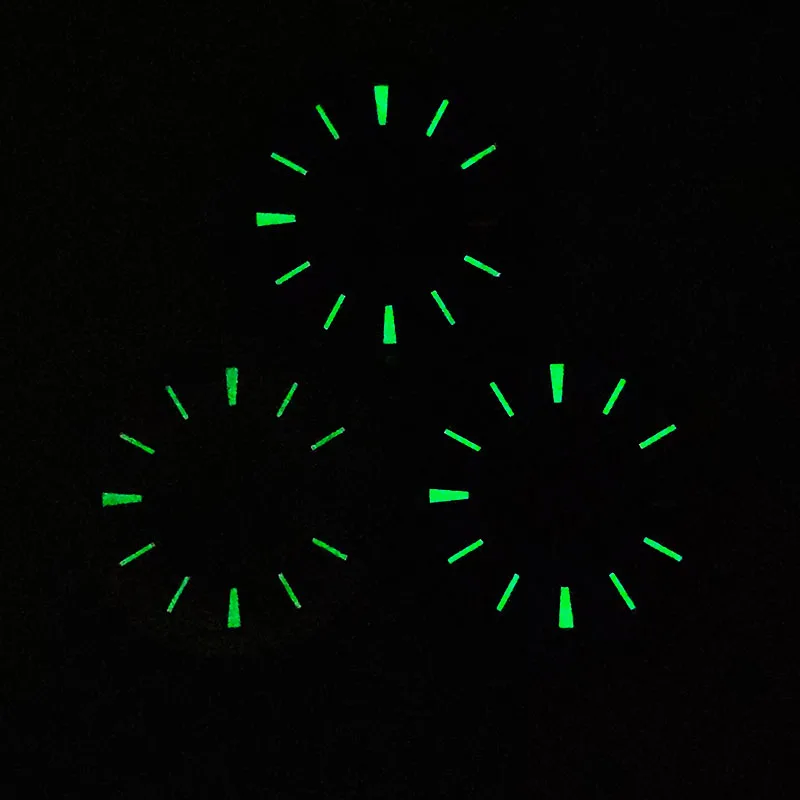 Miyota 8215 Sterile Dial Modified By V&C 4500V/110A Watch Dials 33.1mm Custom S Logo DIY Logo Green Luminous Watch Accessories