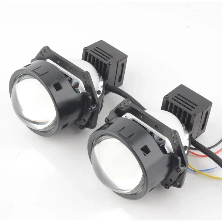 3 Inch Bi LED Projector Lens For Car LED Headlights 60W Dual Reflectors Car Headlamp Accessories