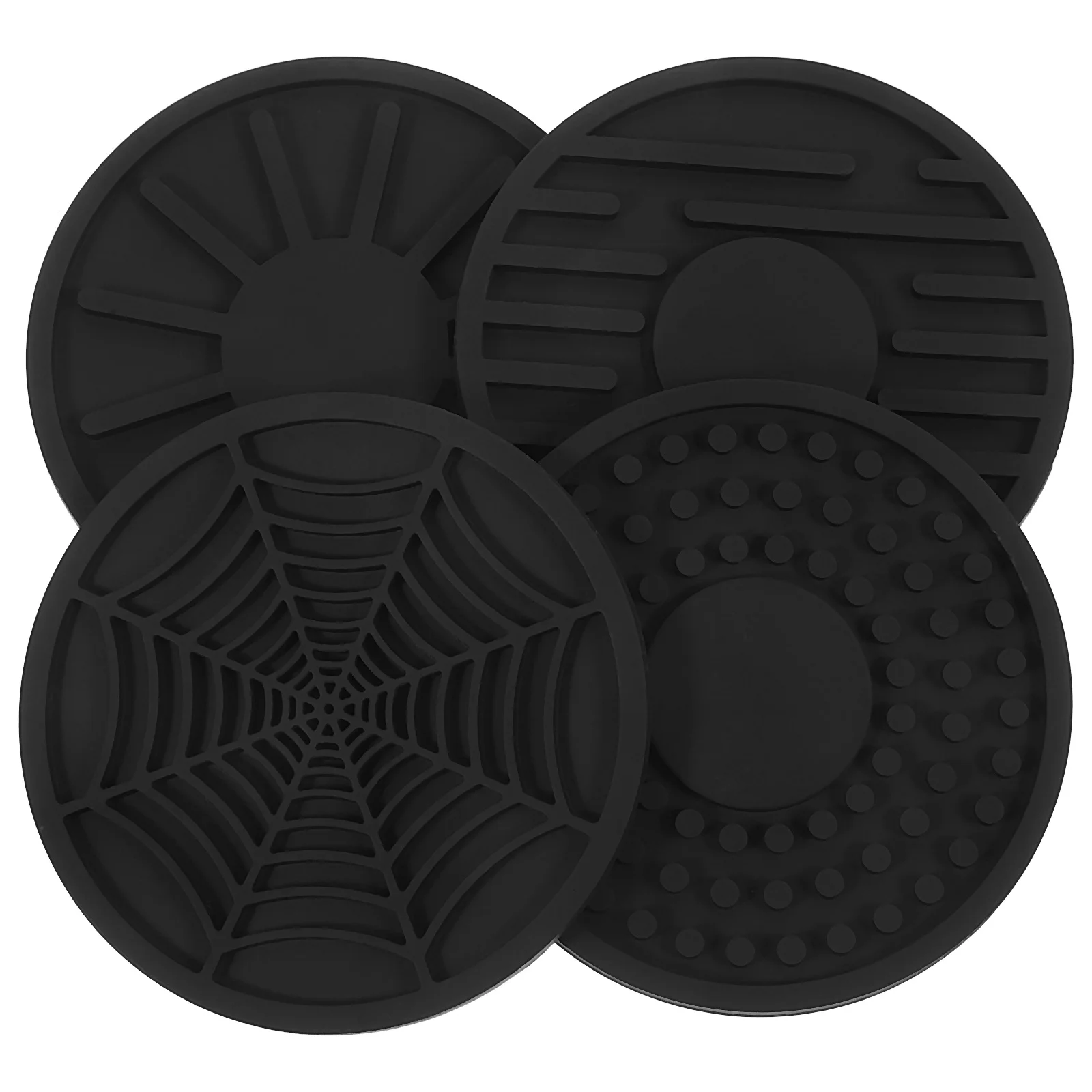 

4Pcs Silicone Car Cup Holder Placemat Anti-Skid Cup Mat Universal Car Drink Coasters Splashproof Durable Coasters for Drinks