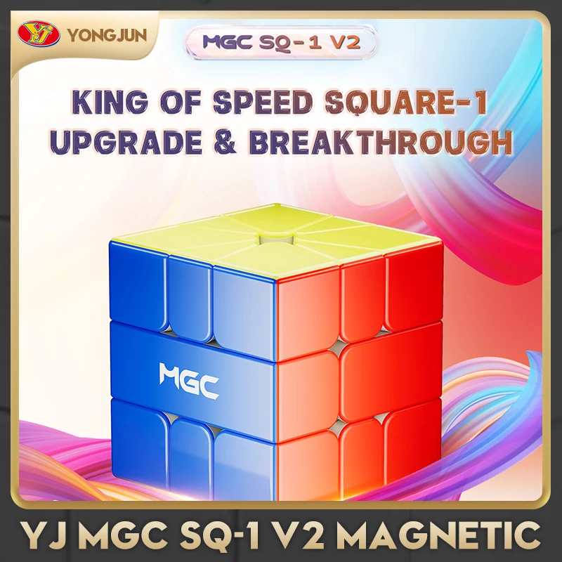 

[CubeFun]YongJun MGC SQ1 V2 Магнитный УФ-волшебный скоростной куб MGC Square-1 YJ Профессиональные игрушки-непоседа Подарки-головоломки