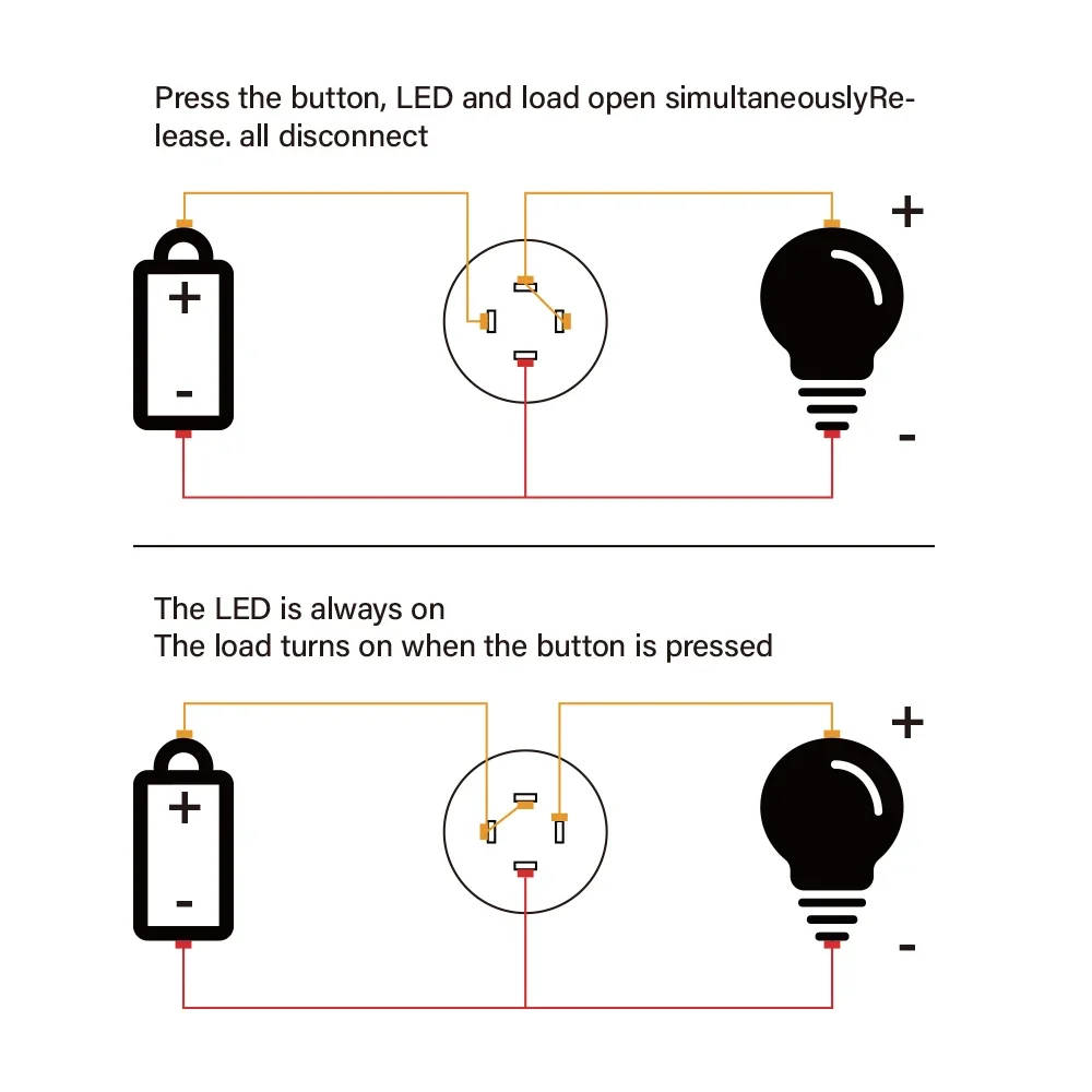 12/16/19/22/25/28/30mm Short Stroke Mini Waterproof Metal Push Button Switch Power Led Light Momentary 5V 12V 24V 220V Red Blue