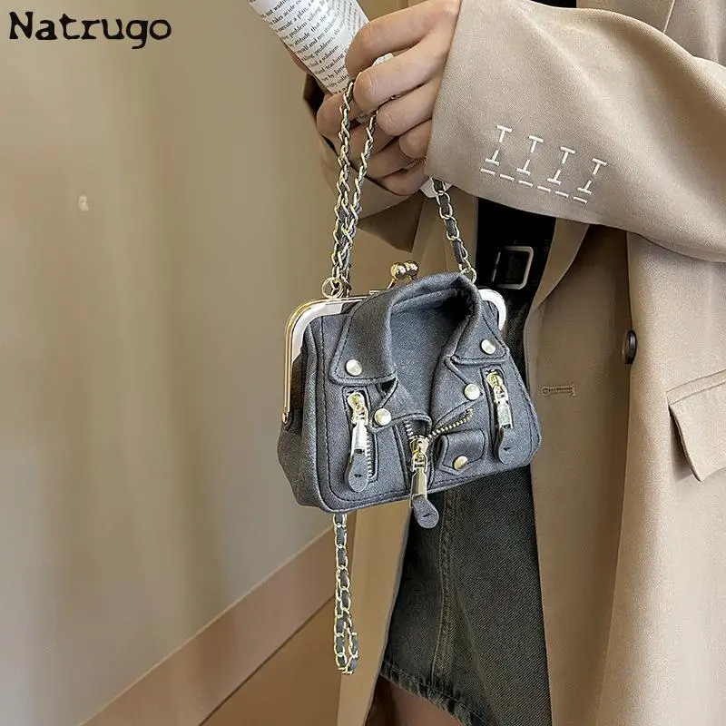 Fashion Jacket Design Crossbody Bag Rivet Clothes Shape Women Handbag Purse Brand Designer Lady Shoulder Bags Luxury Women's Bag