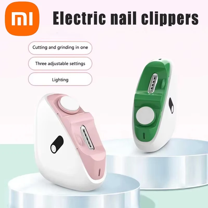 

Xiaomi Portable Electric Nail Clippers Polished Trim Nail Clipper Smart Safe Home Suitable for Children Adult Nail Trimming