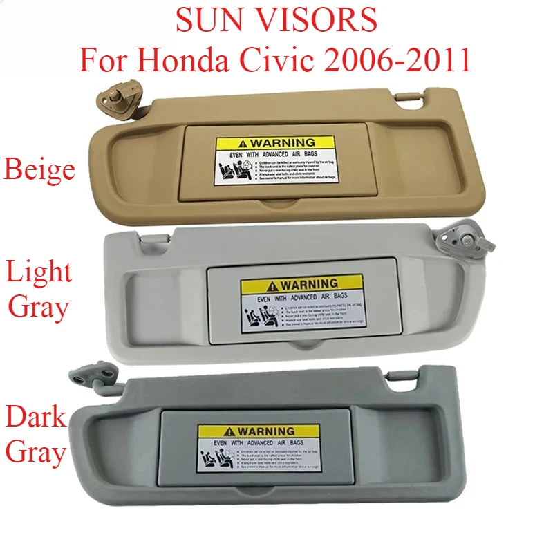 

Car Sun Visor with Mirror for Honda Civic 2006-2011 Left Driver Right Passenger Side Sunvisor Sunshade Interior Accessories