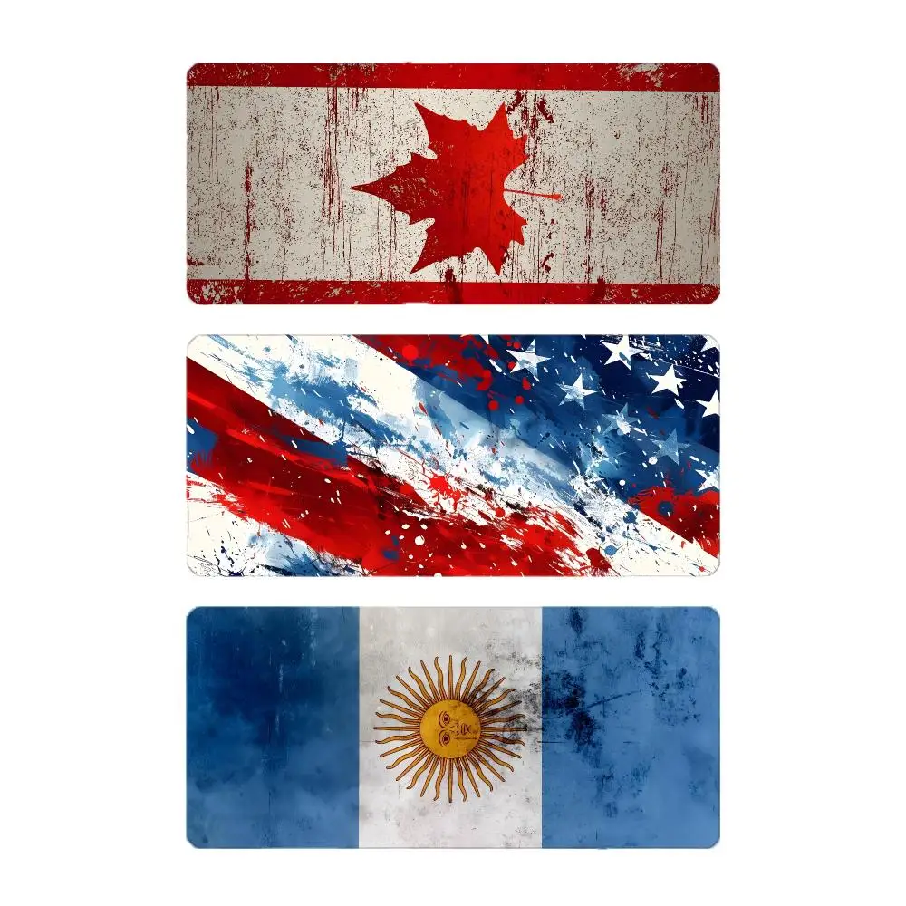 Object Culture National Flag Mouse Pad Large Gaming Mousepad with Stitched Edges Thickened Desk Mat PC