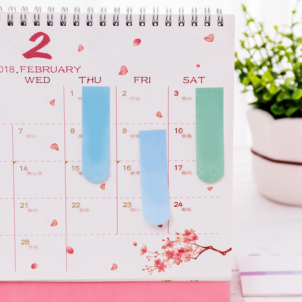 

8pcs Gradient Smooth Writing Memo For Indexing Flagging Notebooks Office School Home Use Plan Notes Mini Sticker