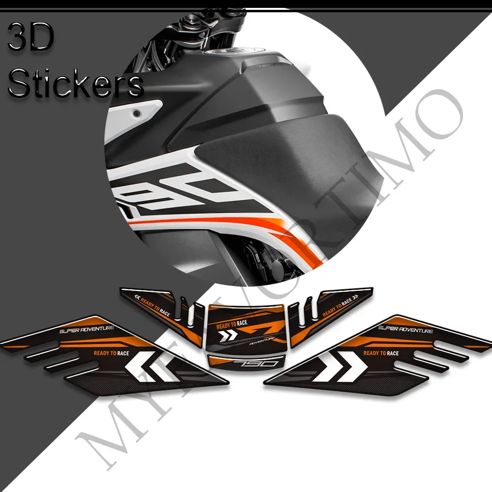 Motorfiets Tankpad Zijgrepen Gas Stookolie Kit Kniebeschermer Stickers Stickers Voor 790 Avontuur R