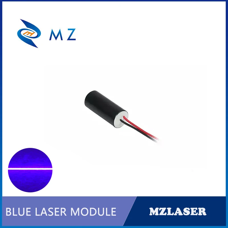 Módulo láser de Línea Azul, alta calidad, 9mm, 405nm, 10mw, grado Industrial accionado por APC