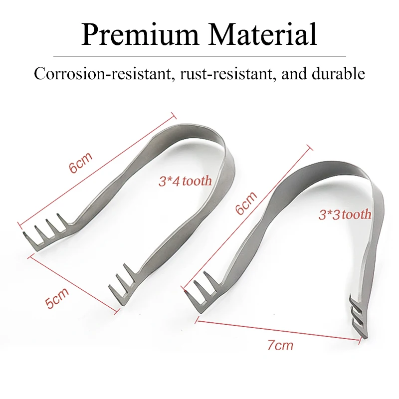 อุปกรณ์ดึงถุงน้ำตาแบบ 3 กรงเล็บ * 3 กรงเล็บ ทำจากสแตนเลส ปรับขนาดได้ รุ่นลำแสงเล็ก