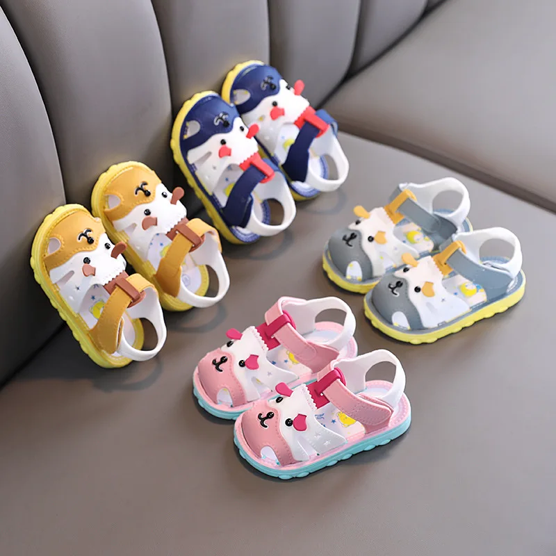 

New Childrens Shoes Summer 1-2-3 Years Old Baby Toddler Toddler Sandals Summer Soft Non-Slip Beach Sandals Breathable
