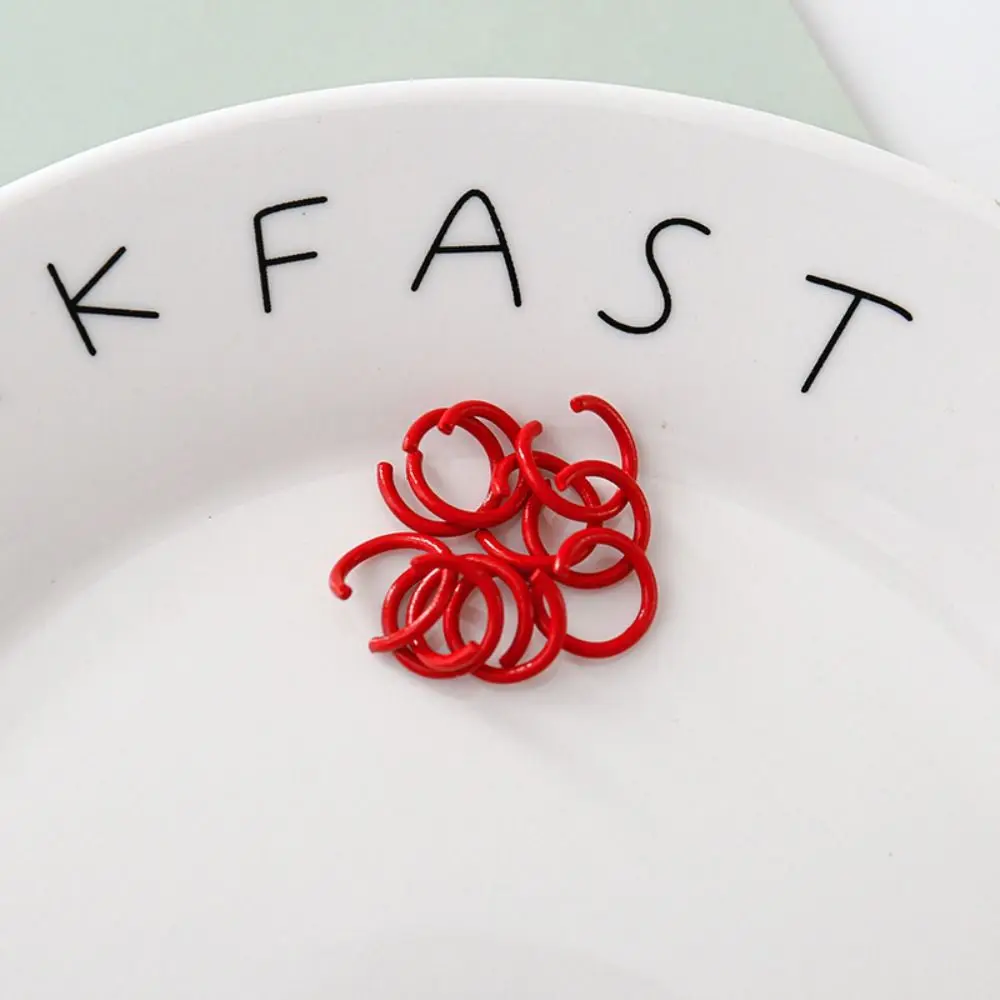 

10PCS Colorful Split Ring Connector Jewelry Making Ornament Connecting Ring Pendant Jump Rings Keychain Handmade Material