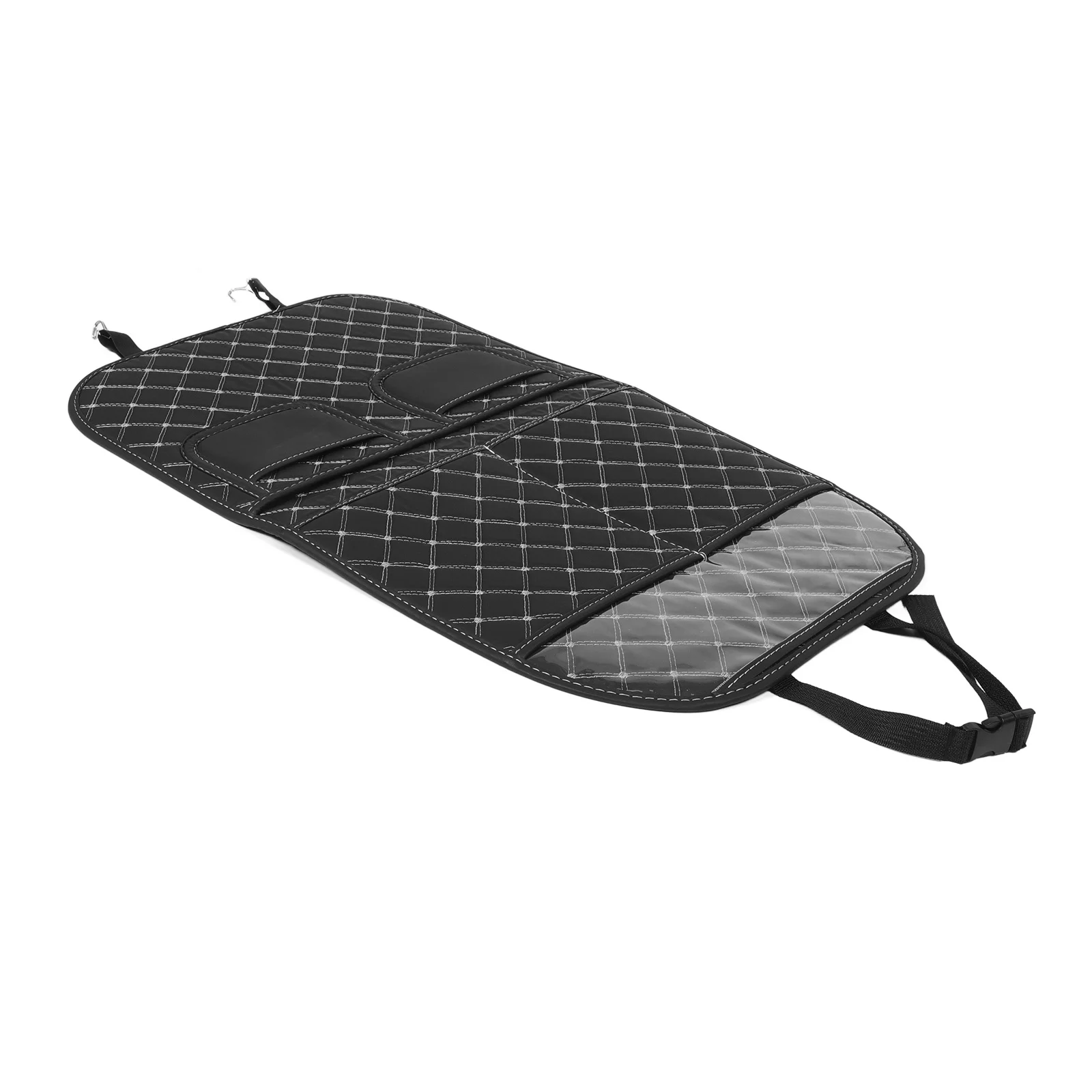 

Car Kick Mat Back Seat Protector Premium Artificial Anti-Scratch With Storage Pockets Car Seat Organizer Backrest Cover