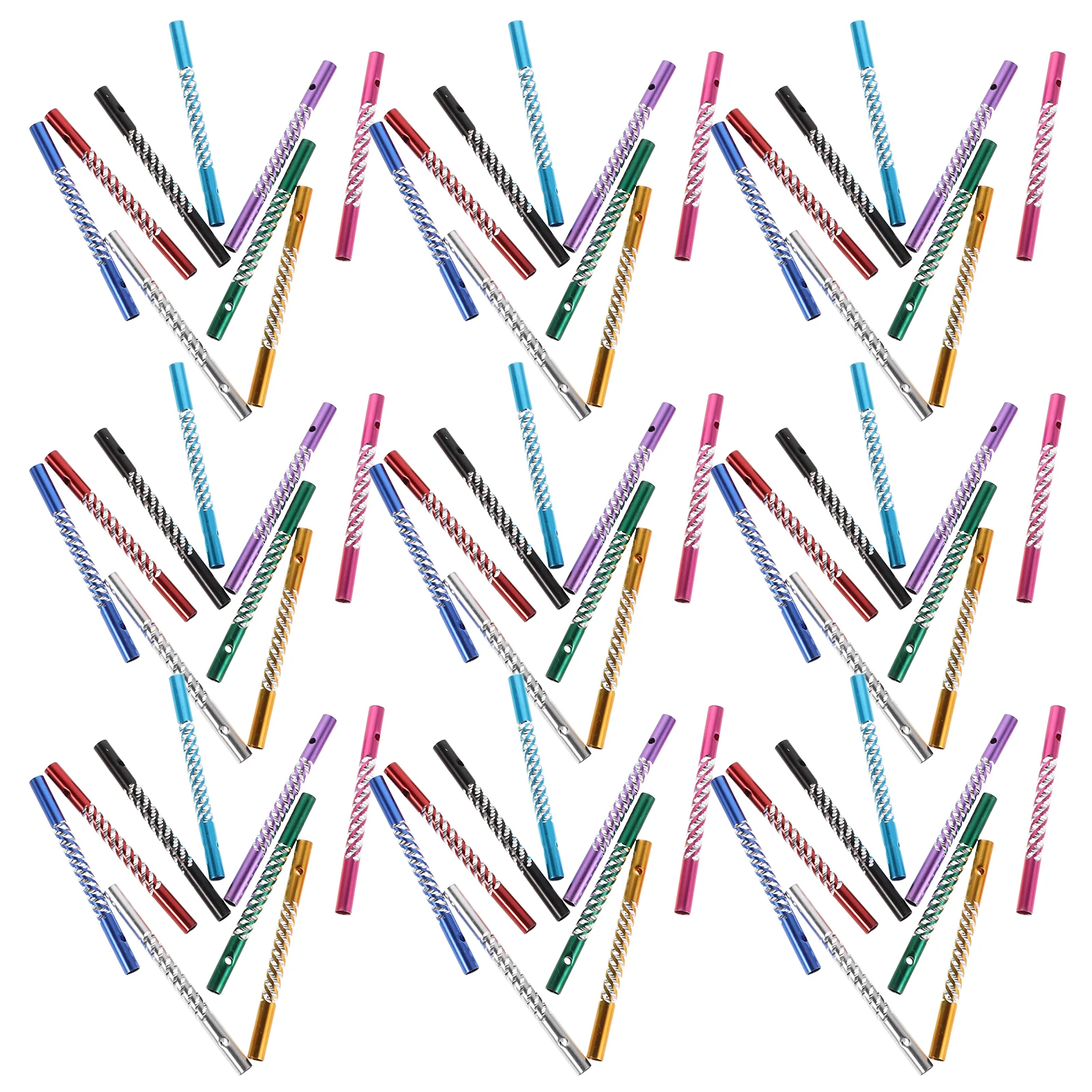 

90Pcs Aluminum Wind Chime Tubes Metal Oxide Coated Replacement Parts for Outdoor Decor DIY Craft Projects Bulk Supply