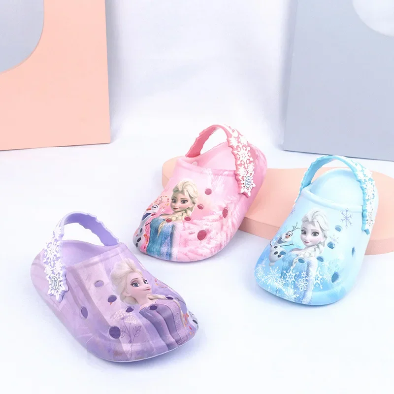 Disney Princess frozen EVA summer bath pantofole antiscivolo per bambini ragazze indoor cartoon cute Baotou infradito pantofole