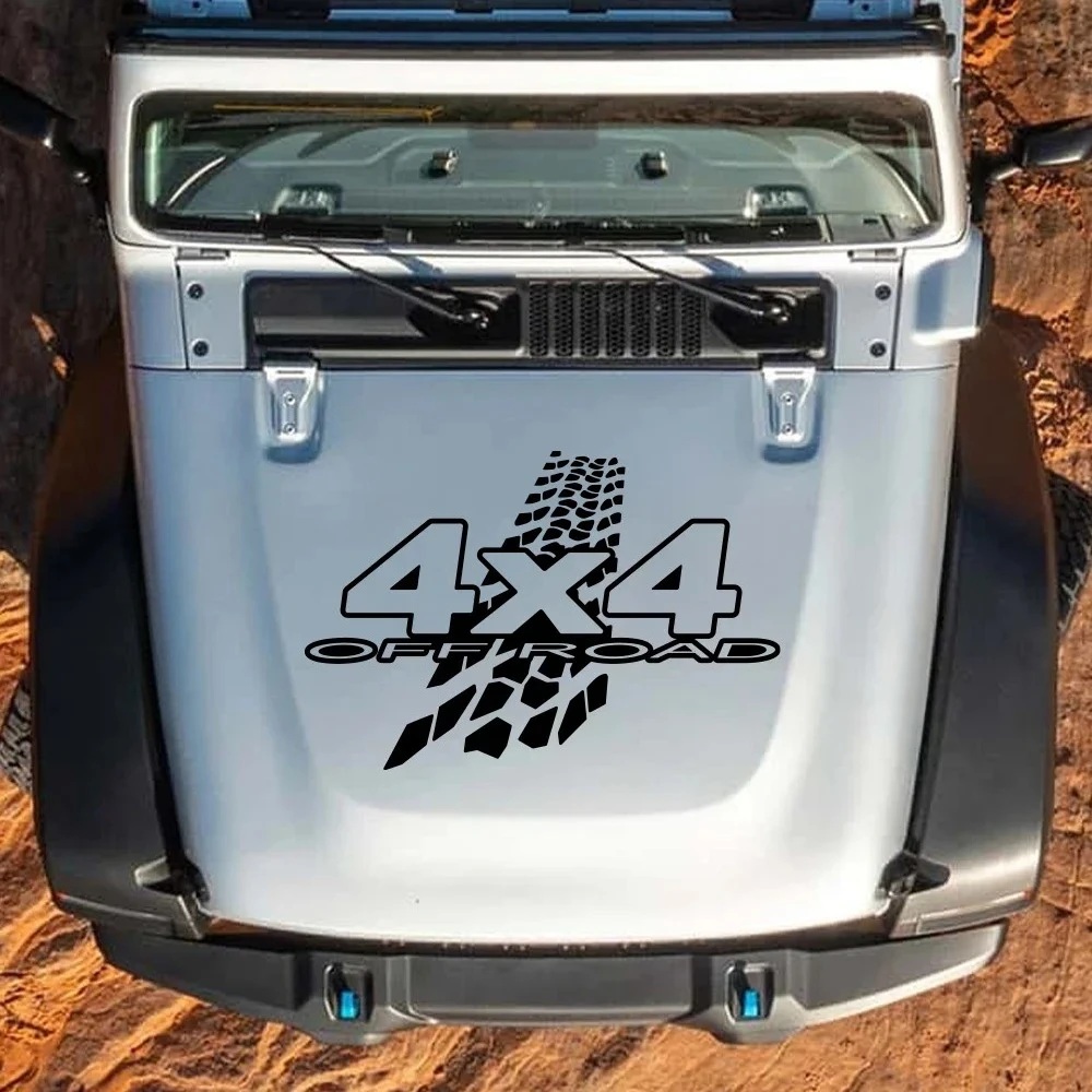 Car Sticker 3D 4X4 Off Road Tire Truck Hood Sticker For Jeeps Ford Raptor Pickup Trucks Cars Body Side Decoration Vinyl Decal