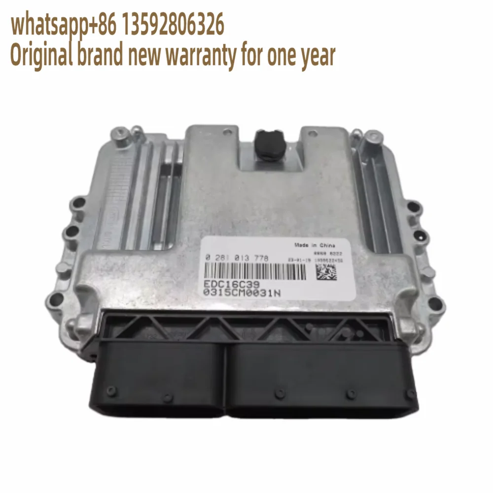 

0281013778 Edc16c39 Original New Engine Computer Board Ecu Control Module Fit For Diesel JAC