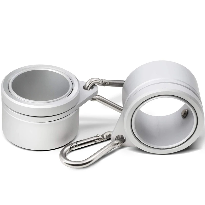 고정 Carabiner 후크와 2Pcs 알루미늄 합금 깃대 반지 360 학위 회전 안티 랩 플래그 장착 회전 키트 Dropship