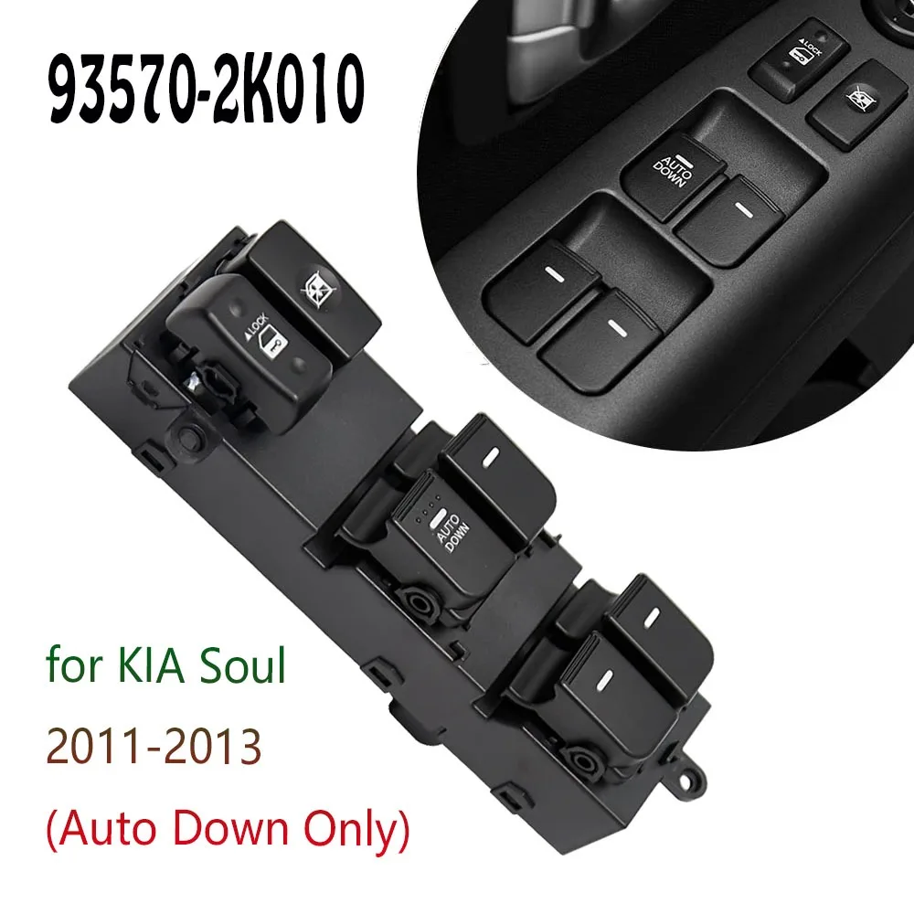 

For Kia Soul 2010 2011 2012 2013 Front Left Electric Power Window Switch Glass Lifter Control Regulator Button Car Accessories