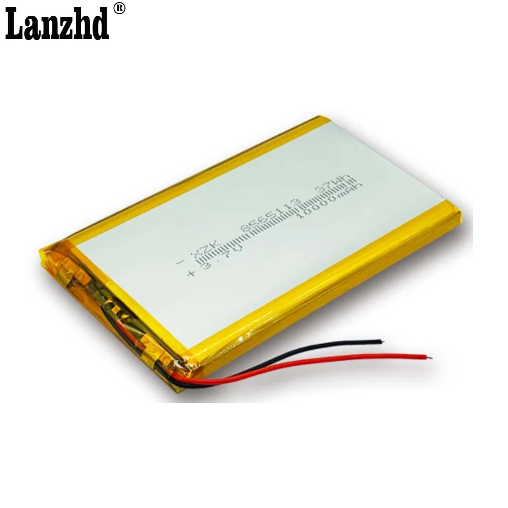 8565113 3.7V 1000mAh Lithium Polymer Rechargeable Battery Lipo Cell For Mobile Power LED Lamps Tablet PDA E-book GPS Power Bank