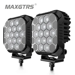 Auto Working Light Spotlight 4.4inch 81W LED Work Light Bar Sport Combo Lamp Offroad Driving Truck White Universal Headlight