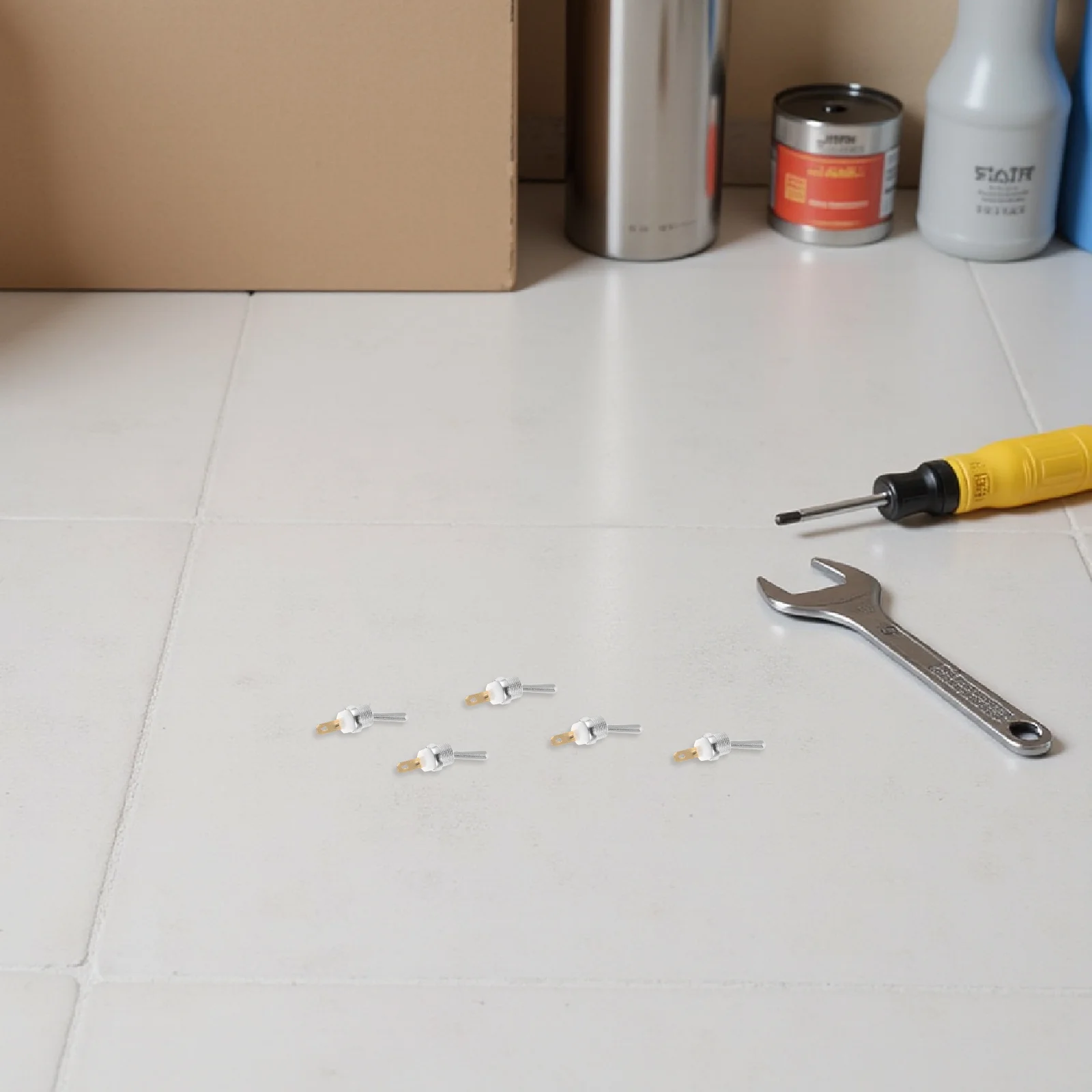 

5Pcs Oil Saw Kill Switch Metal Rocker Toggle Shut Off Safety Switch for Chainsaw Repair Maintenance Ignition Stop