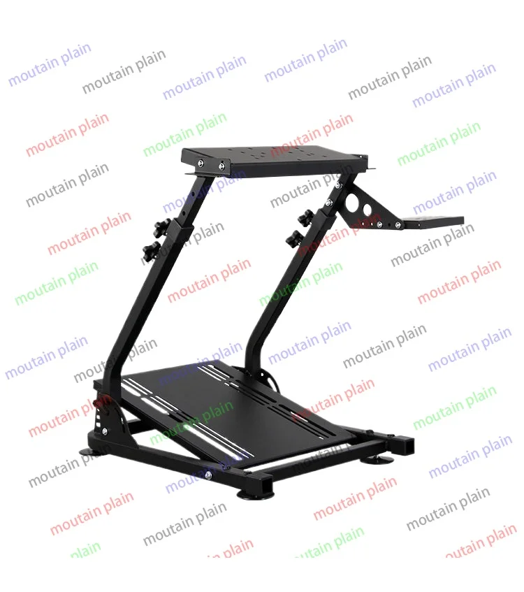 

Reinforced panel folding simulation racing game steering wheel bracket