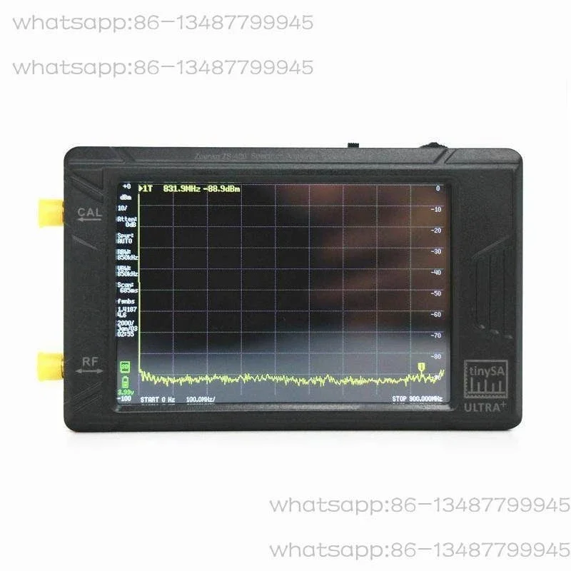 tinySA ULTRA Plus ZS406 ZS407 Handheld Spectrum Analyzer, 100k-5.4G & 7.3GHz RF Test Instrument