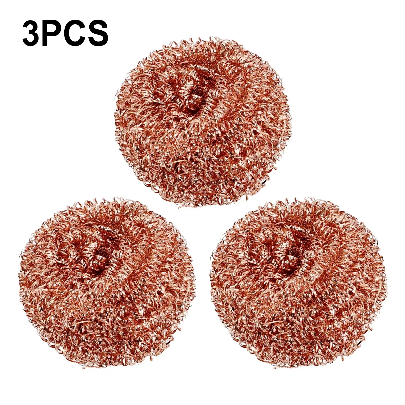 Copper Plated Iron Wire Sponge Ball, 3 Pack Nozzle Cleaner, Removes Slag, High performance Cleaning, Easy Rinse & Thorough Dry