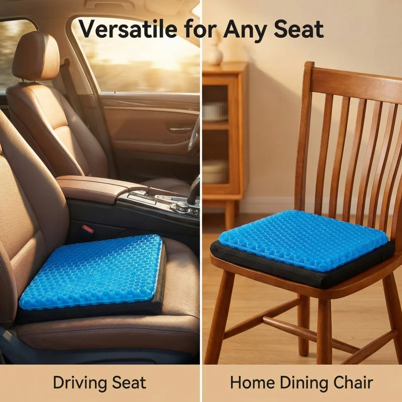 

Дышащая гелевая подушка-соты для автомобильного сиденья, охлаждающая накладка для автомобиля, дома и офисного кресла