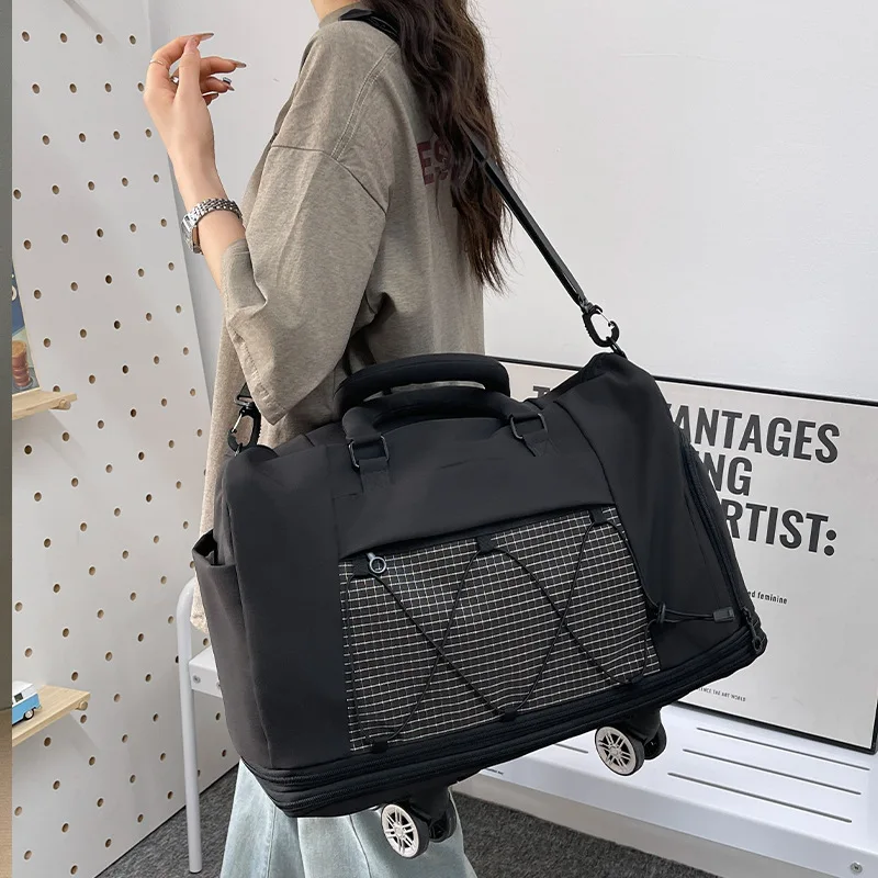 Short-haul Travel Bag Lightweight Large-capacity Wet and Dry Separation Storage Bag Expansion Hand-held Boarding Bag Travel