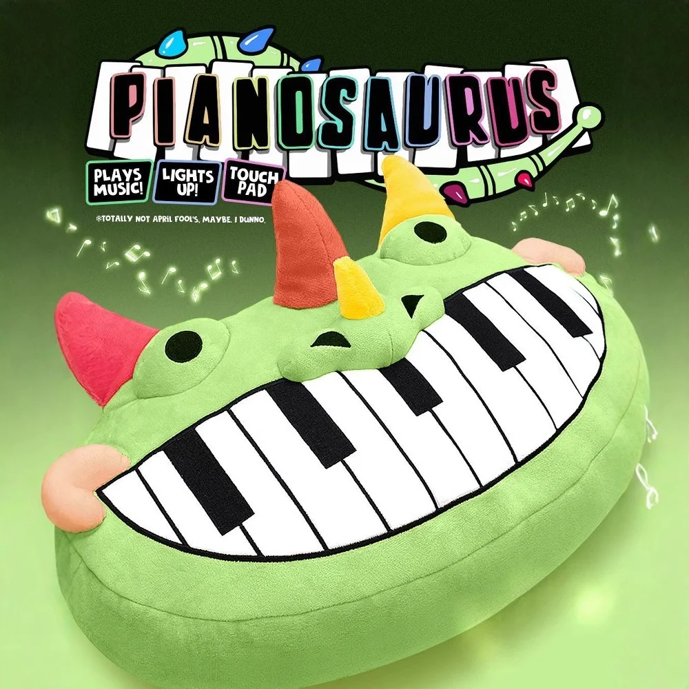 

Новая мягкая игрушка-динозавр Pianosaurus Bobbi: пианино-игровой набор, кукла-динозавр с наполнителем из ПП-хлопка, универсальная игрушка для детей от 8 лет