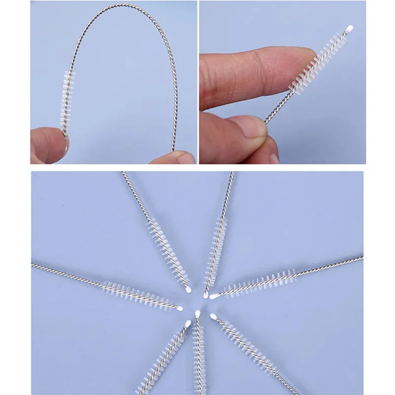 5-20Pcs Drinking Straw Cleaning Brush Kit Tube Brush Nylon Stainless Steel Long Handle Cleaning Brushes For Baby Cup Bottles