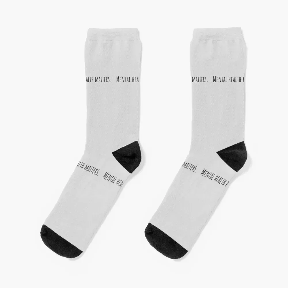 Mental health matters, world mental health day Socks Toe sports designer brand Novelties Woman Socks Men's