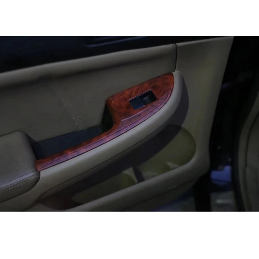 JXKaFa For Honda Accord 7th 2004-2007 Right Hand Drive Car Door Armrest Window Lift Switch Cover Trim ABS Styling Moldings 4pcs