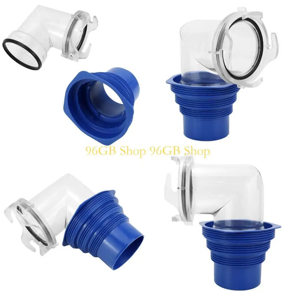 

96GB Transparent Motorhome Waste Water Adapter 90 Degree Rotation Design Anti Backflow For Camping Vehicle Drain Management