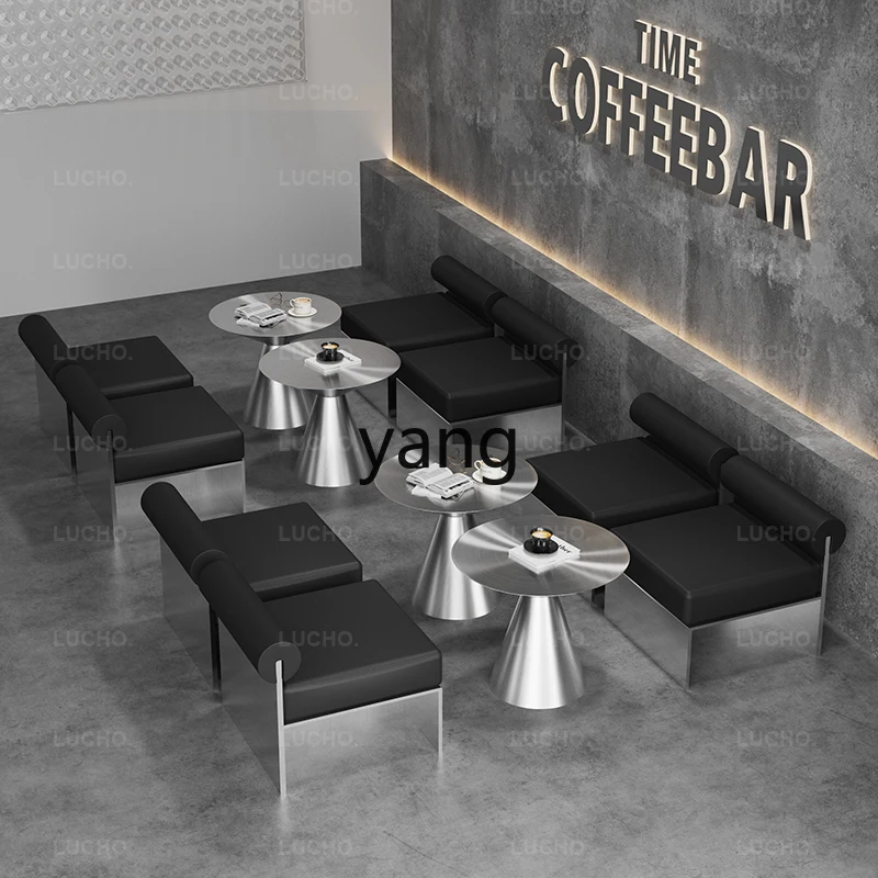 LMM Industrial Style Bar Quiet Bar Rest Area Milk Tea Shop Table and Chair Internet Celebrity