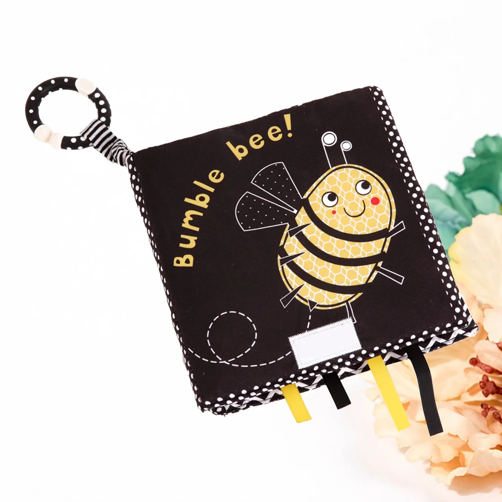 كتاب قماش صوتي ثلاثي الأبعاد للنسيج الكرتوني للتعلم المبكر هدية تعليمية للأطفال الرضع والتنمية الفكرية #4