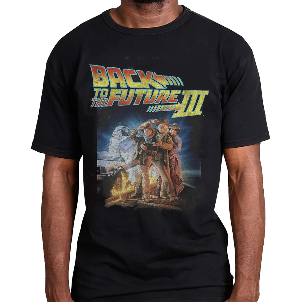 

Back To The Future 0114 Vintage Sic Fi Gift t shirt for man 80s Retro movies Time Machine Graphic Clothes All size Tops S-6XL