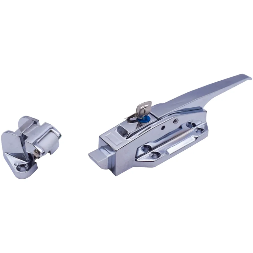 Stainless Steel For Cold Room Door Lock Handle with Push Rod Mechanism for Smooth Operation in Low Temperature Settings