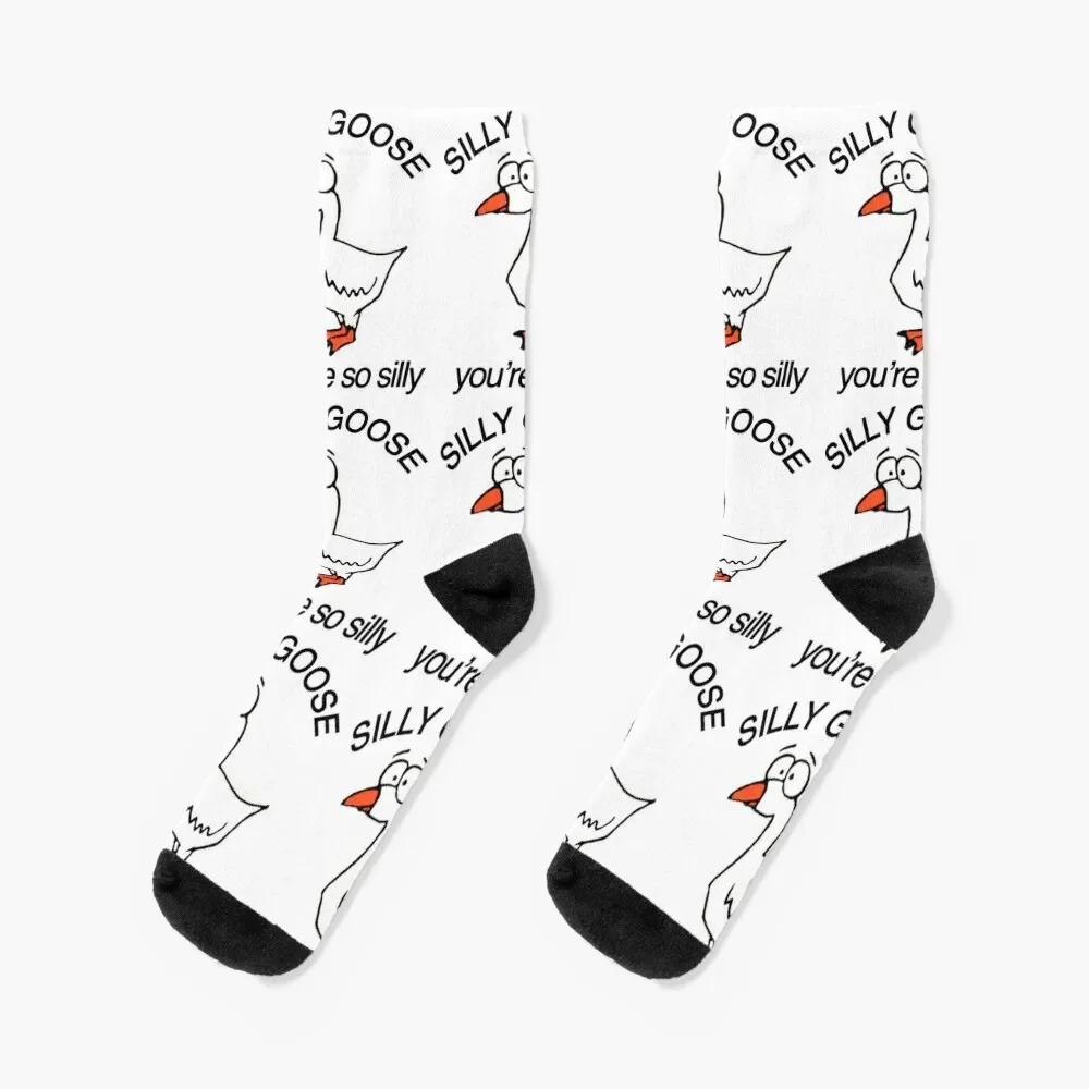 

silly goose you're so silly Socks Soccer cotton luxury essential Women's Socks Men's