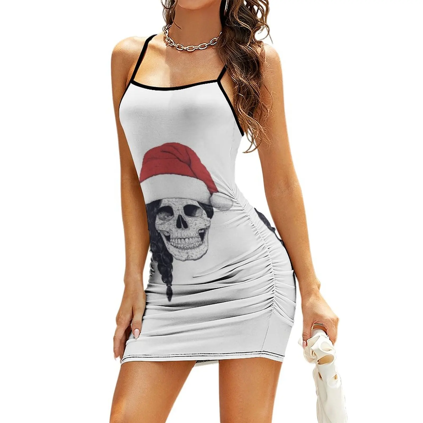 

Christmas skull Sling Dress summer dress korean women Woman clothing Womens dresses dresses for women Dress
