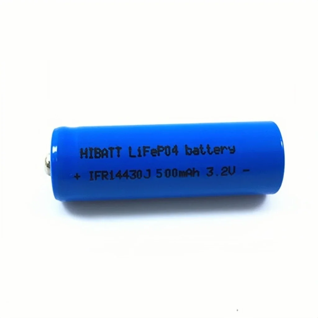 8PCS 14430 LiFePO4 battery 3.2V 500mAh LiFePO4 Battery Charger for Sweeping robots Vacuum cleaners Razors Hair clippers Radios