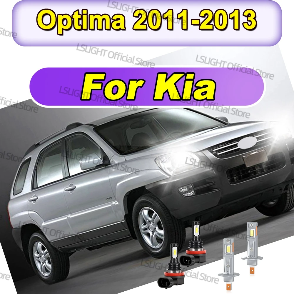 

2/4x подходит для Kia Optima 2011 2012 2013 супер яркие 3570 CSP фары 6000K светодиодные противотуманные фары 12 В аксессуары Plug & Play