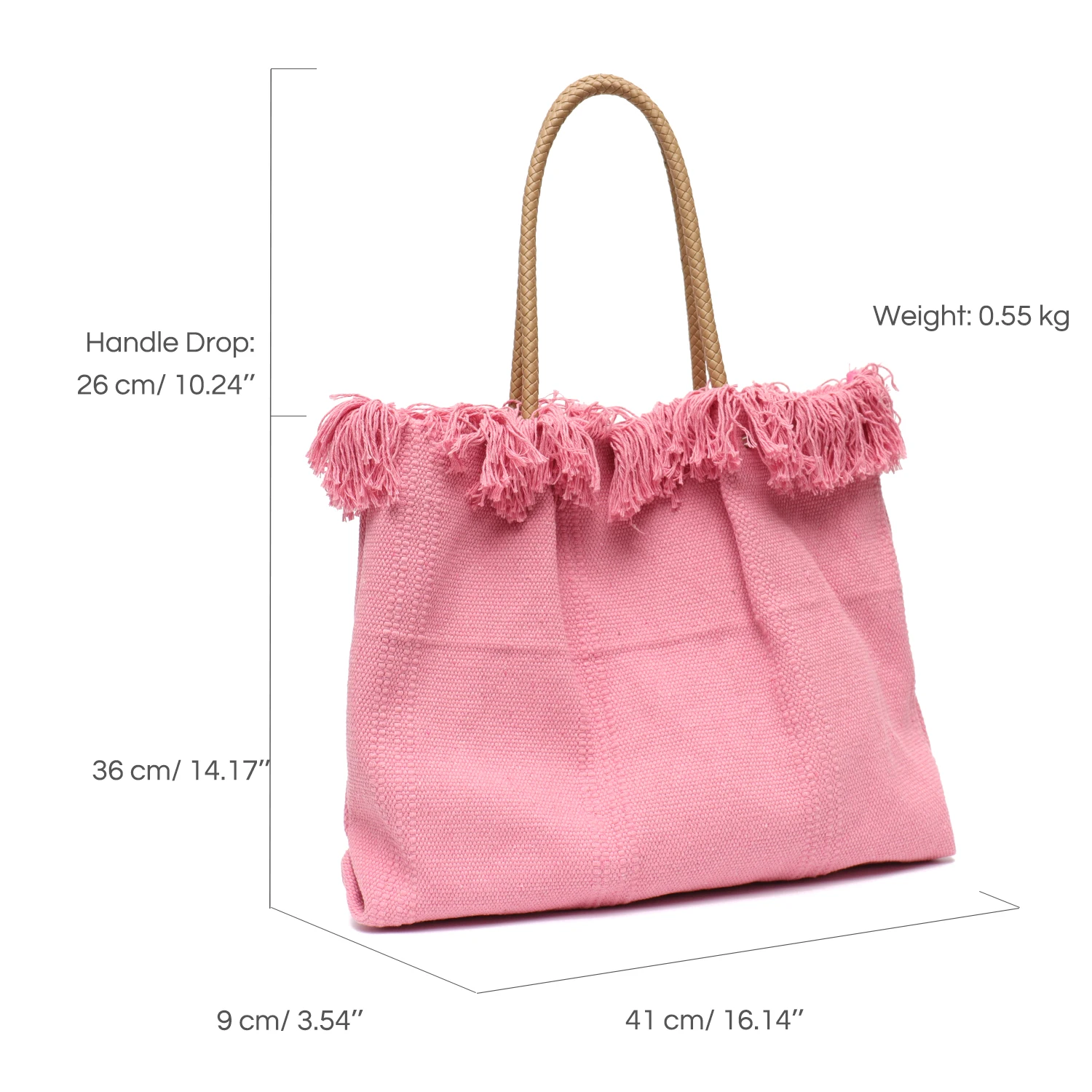 CR Big Canvas Totes Girl Summer Beach Holiday Travel Large Double Over Shoulder Macrame Top Snap Closure Bag for Women Casual