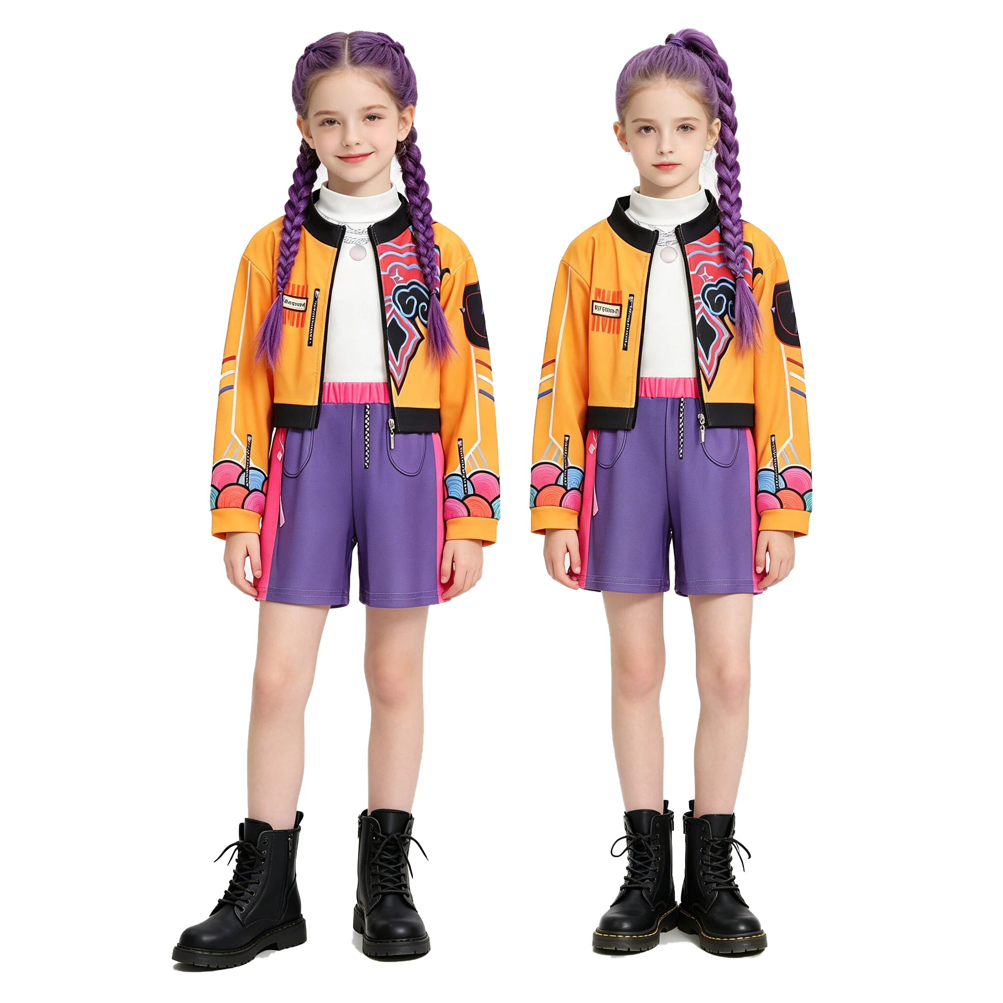 Traje de Fiesta de Verano para Niñas, 3 Piezas, Estampado de Moda, Vestido de Princesa para Cumpleaños, Dama de Honor, Bautizo, Boda, Concurso, Baile de Graduación