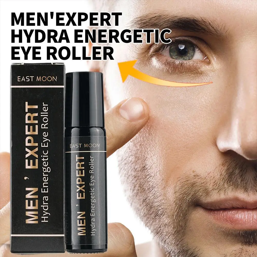 8ml Hyaluronic Acid Cream Roller Massager Eye Care Men Expert Hydra-energetic Anti Wrinkles Fatigue Ice Cold Eye Roller Men