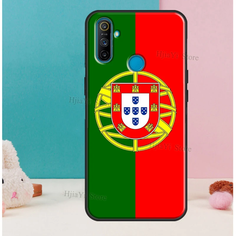 Portugal Flag Soft For OnePlus 8T 7T Nord 7 8 Pro Case For OPPO Realme GT 6 7 X2 X7 Pro XT C15 C11 C3 Cover